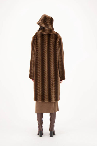 Spanner Faux Mink Coat