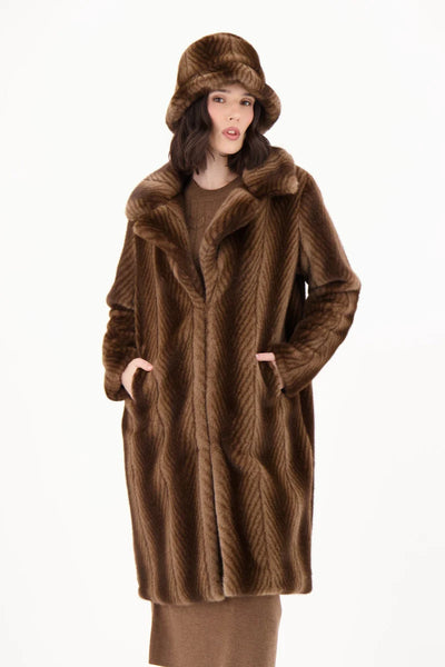 Spanner Faux Mink Coat