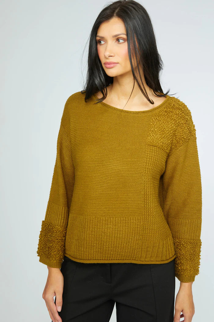 Olivia Plush Textured Knit Sweater
