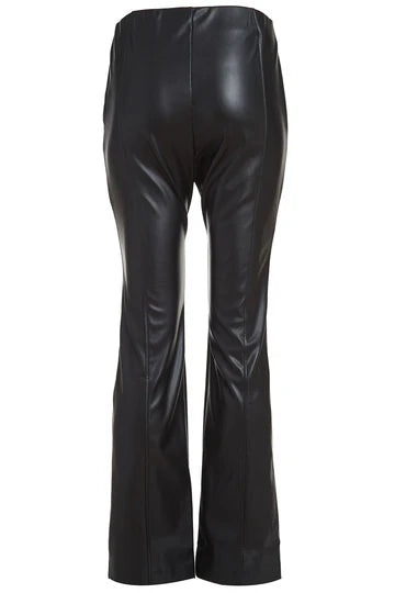 Duette NYC Vegan Leather Flare Leg Pant With Stretch - The Harrison