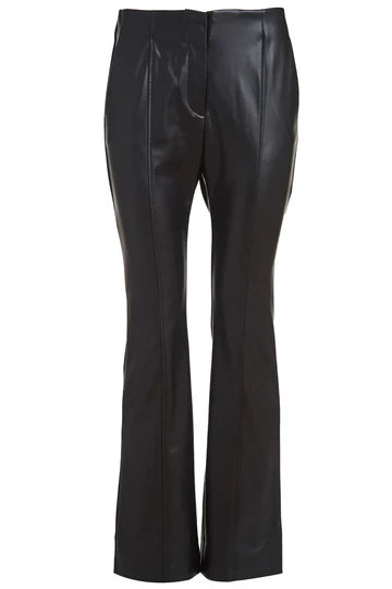 Duette NYC Vegan Leather Flare Leg Pant With Stretch - The Harrison