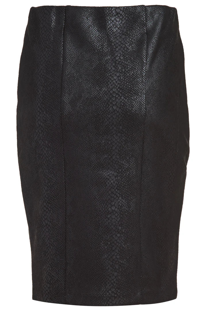 Duette NYC Faux Suede Stretch Pencil Skirt - The Forsyth