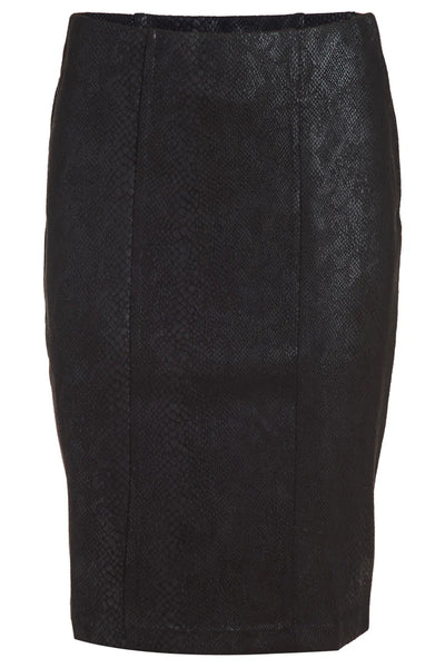 Duette NYC Faux Suede Stretch Pencil Skirt - The Forsyth