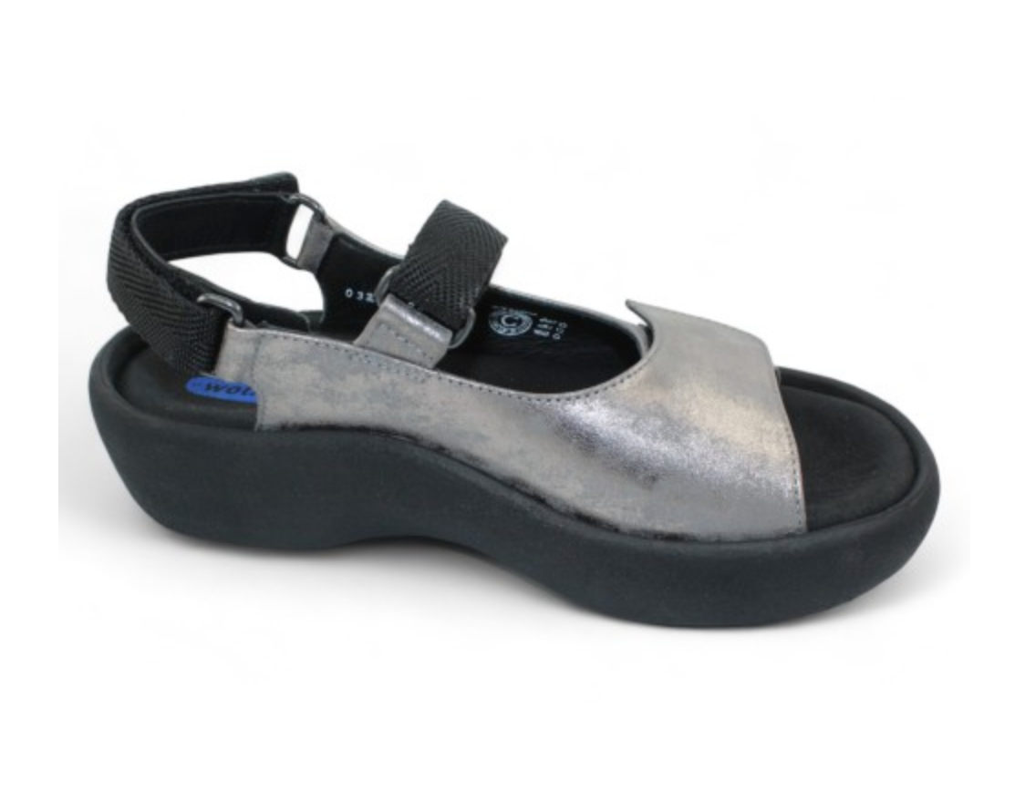 Wolky Jewel Grey Amalia Nubuck