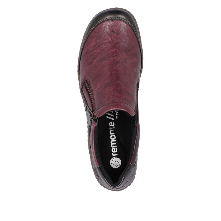 Remonte Liv 28 Women's Waterproof Zip-Up Shoe - Comfort Walkable, Leather