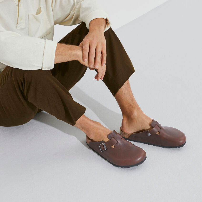 【BIRKENSTOCK 】Boston Natural Leather Birkenstock Boston Natural Leather – Wesley's Shoes